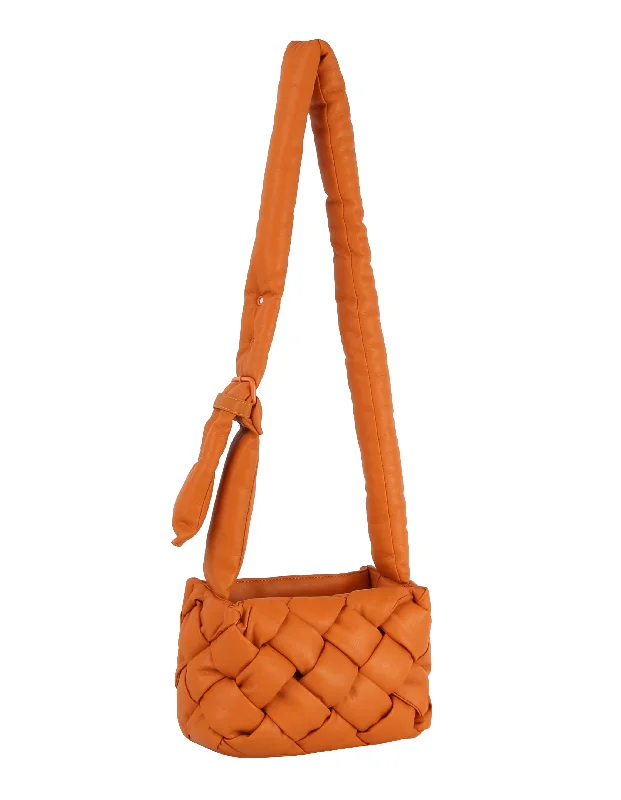 Fashion Forward Femininity Padded woven crossbody