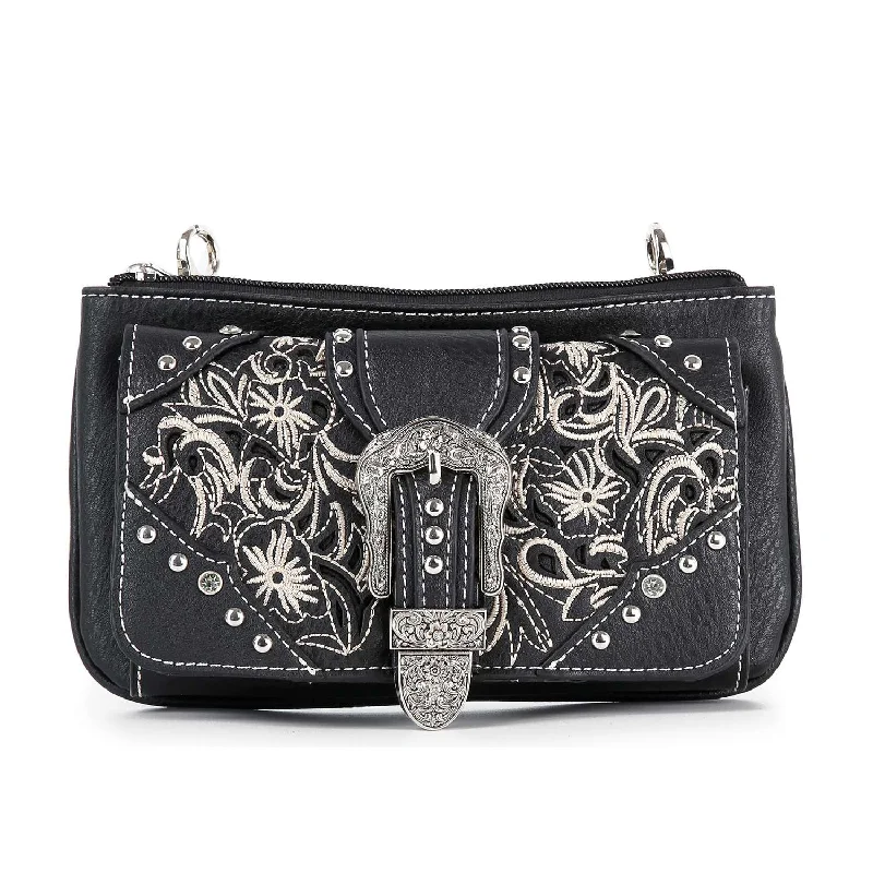 Premium Style Offers Western Buckle Design Petite Crossbody Sling