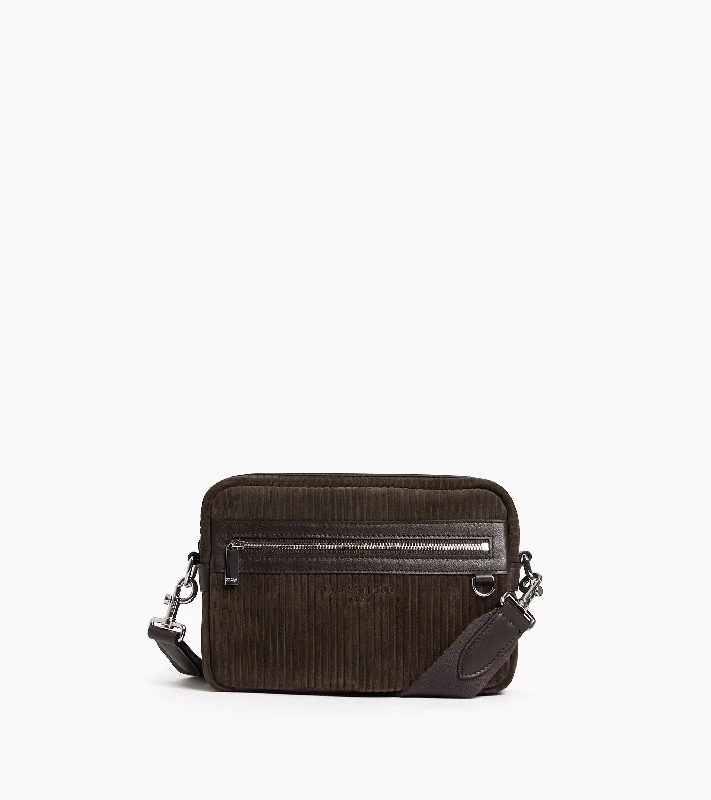 Final Sale Emile small shoulder bag in ribbed and smooth leather