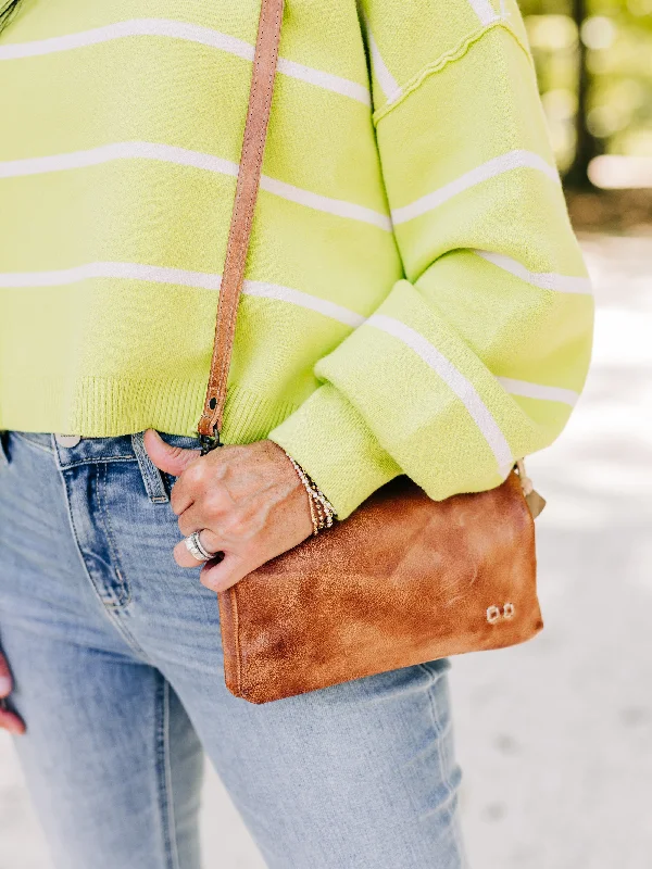 Trendy Looks On Sale Cadence Tan Rustic Convertible Clutch