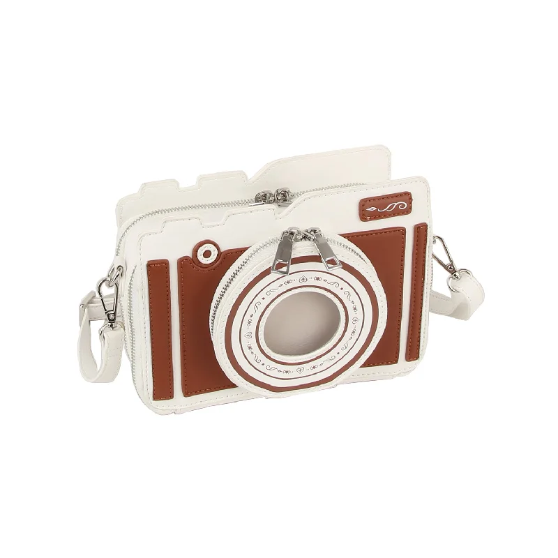 Trendy Women's Wear Collection Retro Snap Camera Crossbody Bag