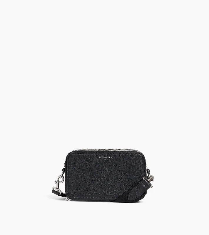 Summer Deals Emile small 2-compartment shoulder bag in grained leather
