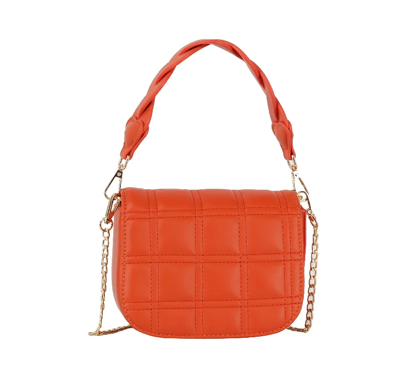 Bag For Luxury Lovers Squared quilted front flap saddle