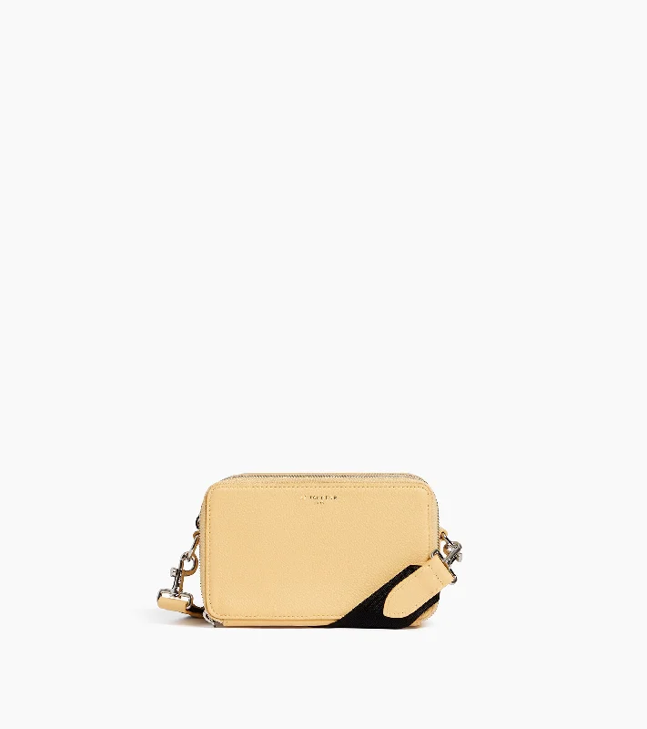 Limited Stock Emile small 2-compartment shoulder bag in grained leather