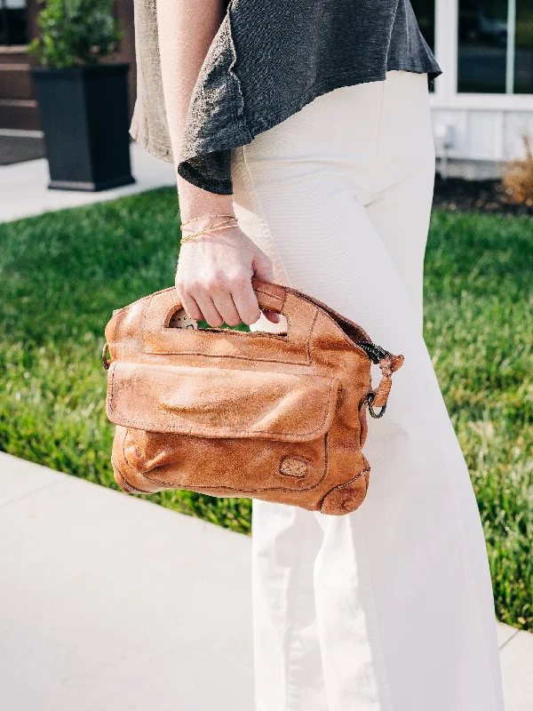 Bags For Urban And Trendy Looks Greenway Tan Rustic Crossbody Clutch