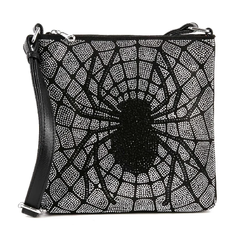 Seasonal Picks Spectacular Spider Design Crossbody Sling