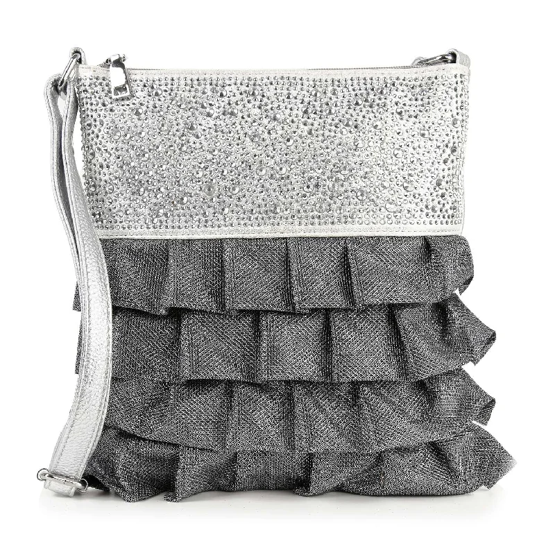 Refined Fashion Sale Layered Ruffle Design Crossbody Sling