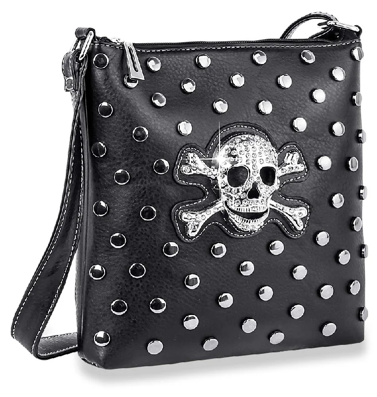 Affordable Bags For Budget Shoppers Skull Design Studded Crossbody