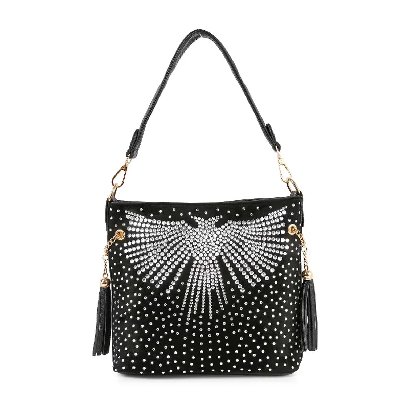 Limited Time Stunning Wing Design Hobo Crossbody