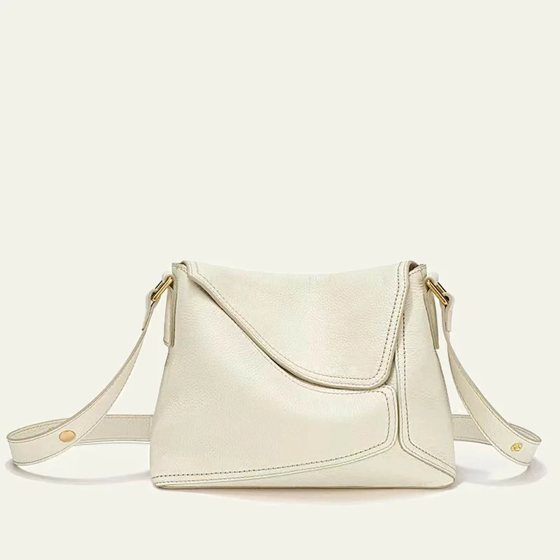 Chic Styles Lucia Dos Shoulder/Crossbody Bag - White