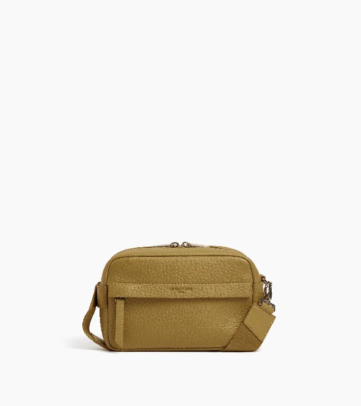 Must Haves Noah small shoulder bag in buffalo grain leather and smooth leather