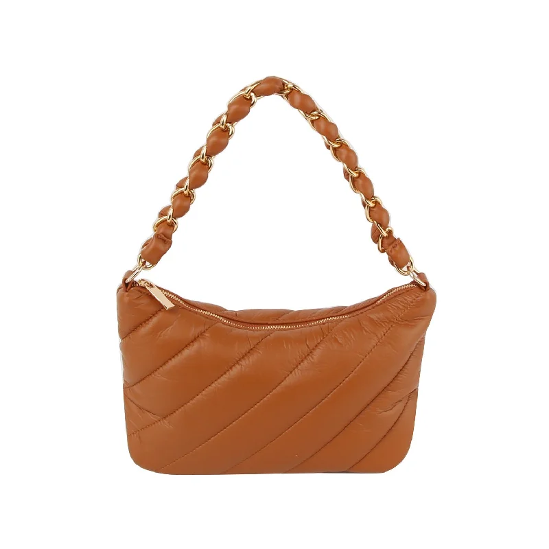 Huge Markdowns Puffy leather chain point handle shoulder bag