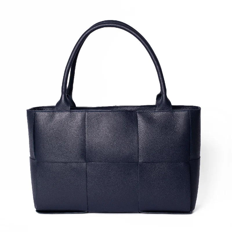 Navy Pebbled