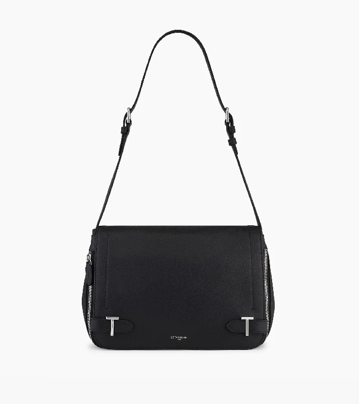 Casual Yet Chic Sales Simone medium-sized bag with crossbody strap in grained leather