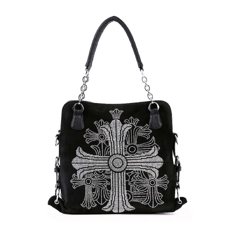 Trendy And Discounted Designer Handbags Dazzling Rhinestone Cross Shoulder Bag