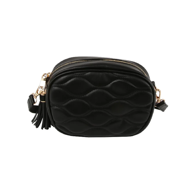 Luxury Bags Wavy Quilted Crossbody