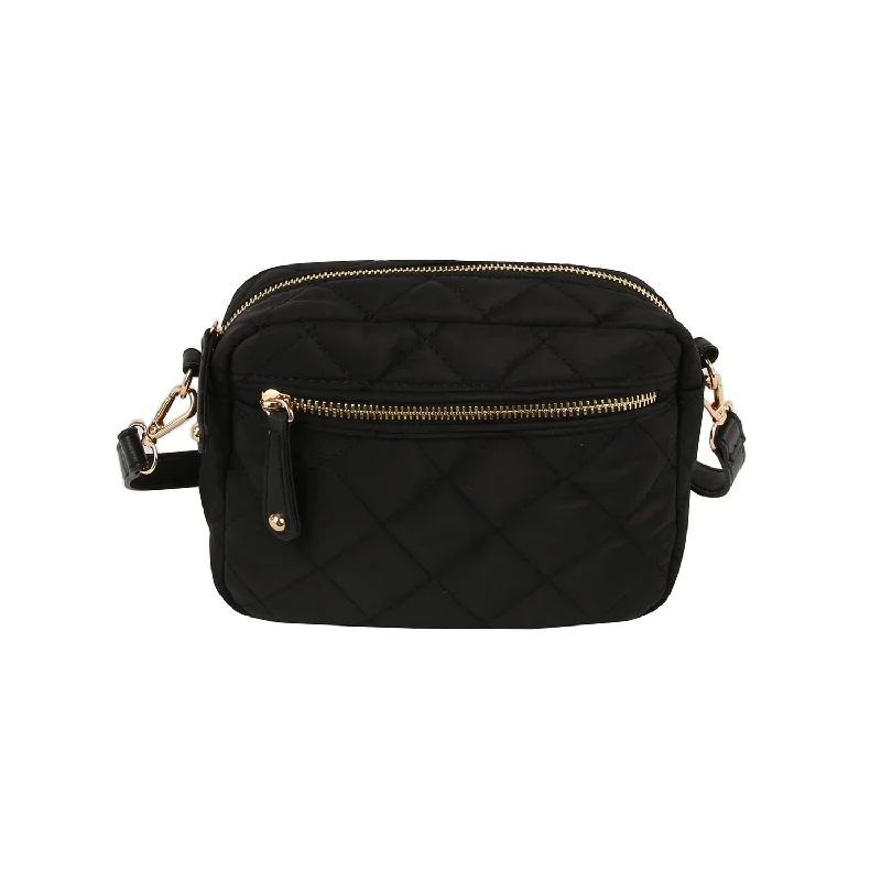 Bag For Modern Fashion Quilted Zip Crossbody Bag