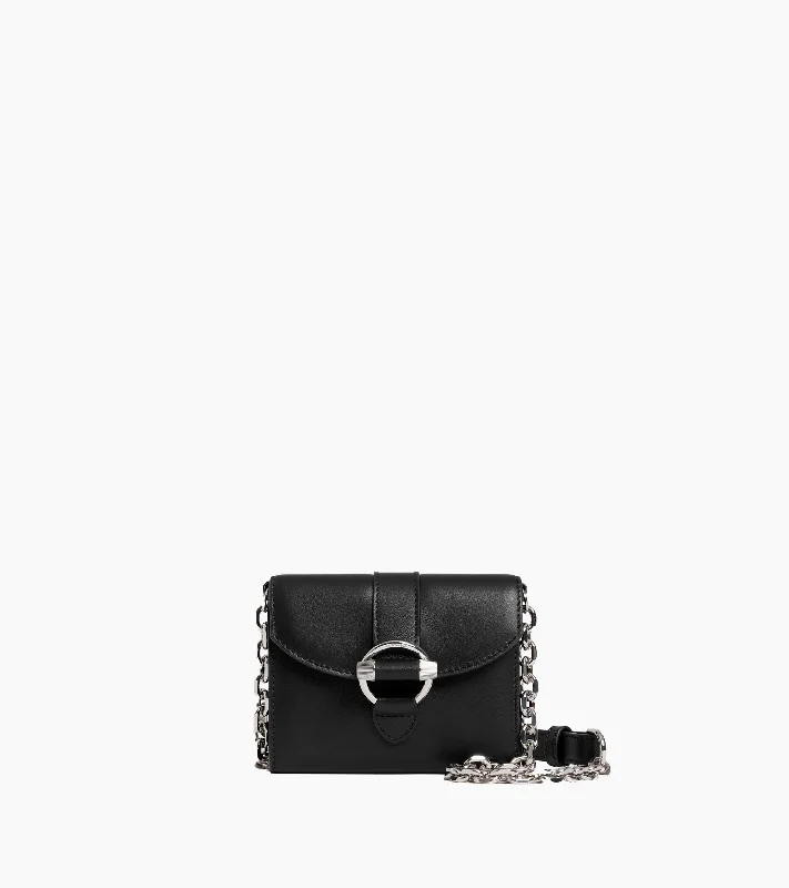 The Latest Trends Pia card holder with detachable shoulder strap in  smooth leather