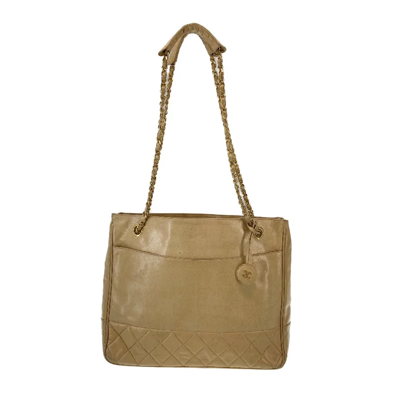 Premium Style Offers CHANEL/Hand Bag/Beige/Leather/