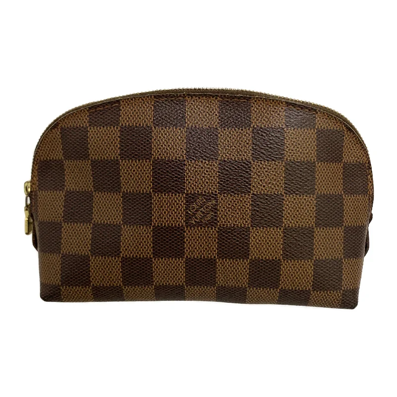 New Arrivals LOUIS VUITTON/Pouch/Brown/POCHE COSMETIQUE_DAMIER EBENE/N47516