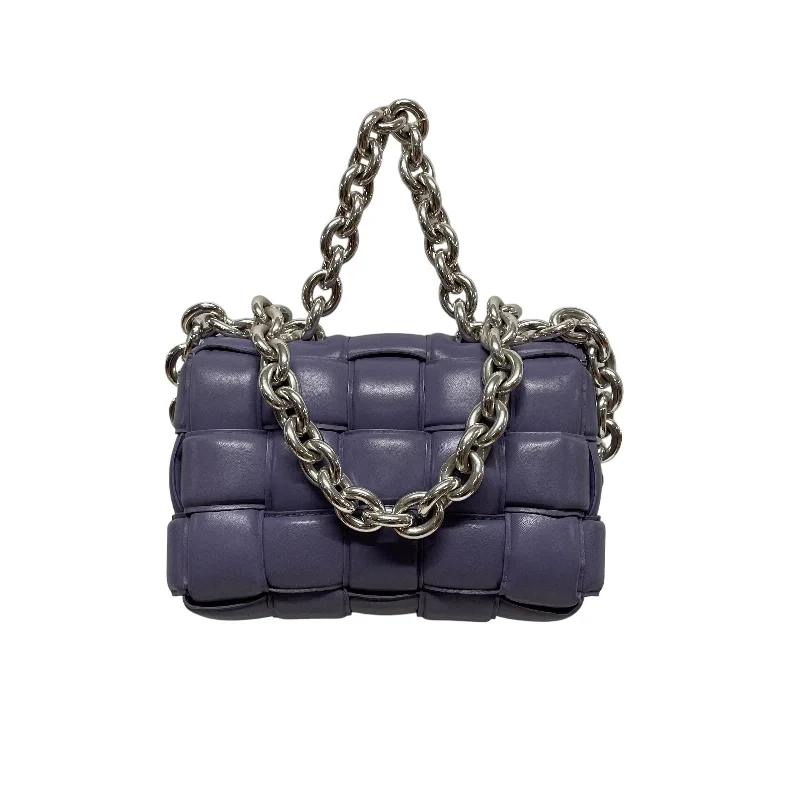 Luxury Bags BOTTEGA VENETA/Cross Body Bag/OS/Leather/PPL/PUFFY WOVEN BAG/ SLV CHAIN