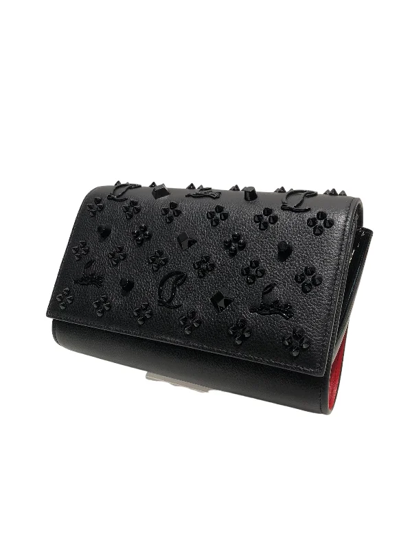 Luxury Bags On Sale Christian Louboutin/Cross Body Bag/Leather/BLK/PALOMA