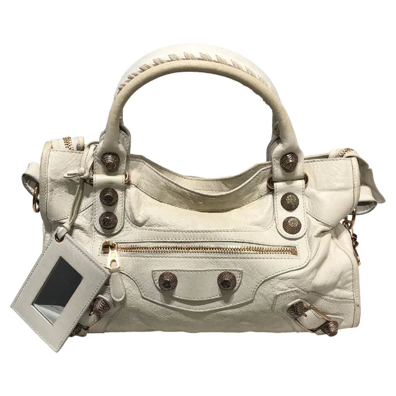 Special Offers BALENCIAGA/Hand Bag/Lambskin/CRM/BALENCIAGA CITY GIANT 21 ROSE