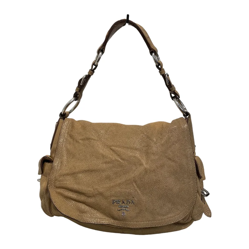 Trendy Looks On Sale PRADA/Hand Bag/Leather/BEG/2 POCKETS ON SIDE