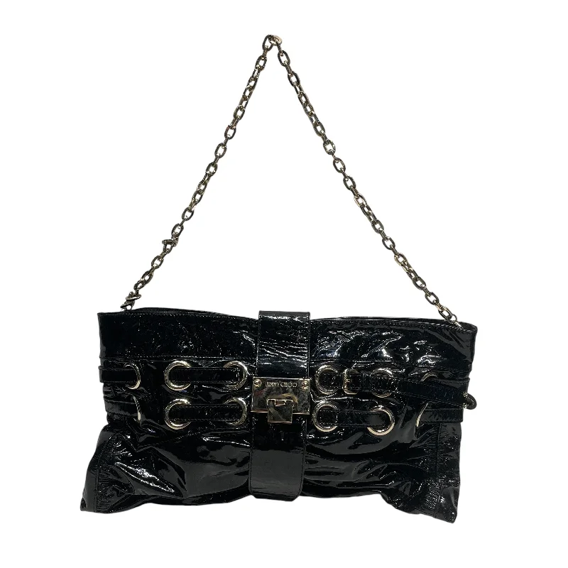 Trendy Bags JIMMY CHOO/Hand Bag/Leather/BLK/Patent/Gold