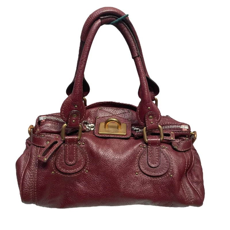 Stylish Savings Chloe/Hand Bag/Leather/BRD/LOCK PAD BUCKLE