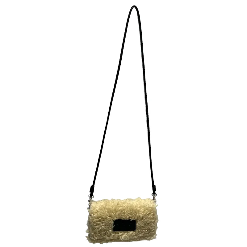 Sleek And Seasonal Sale Bags MM6/Cross Body Bag/BEG/fake fur bag