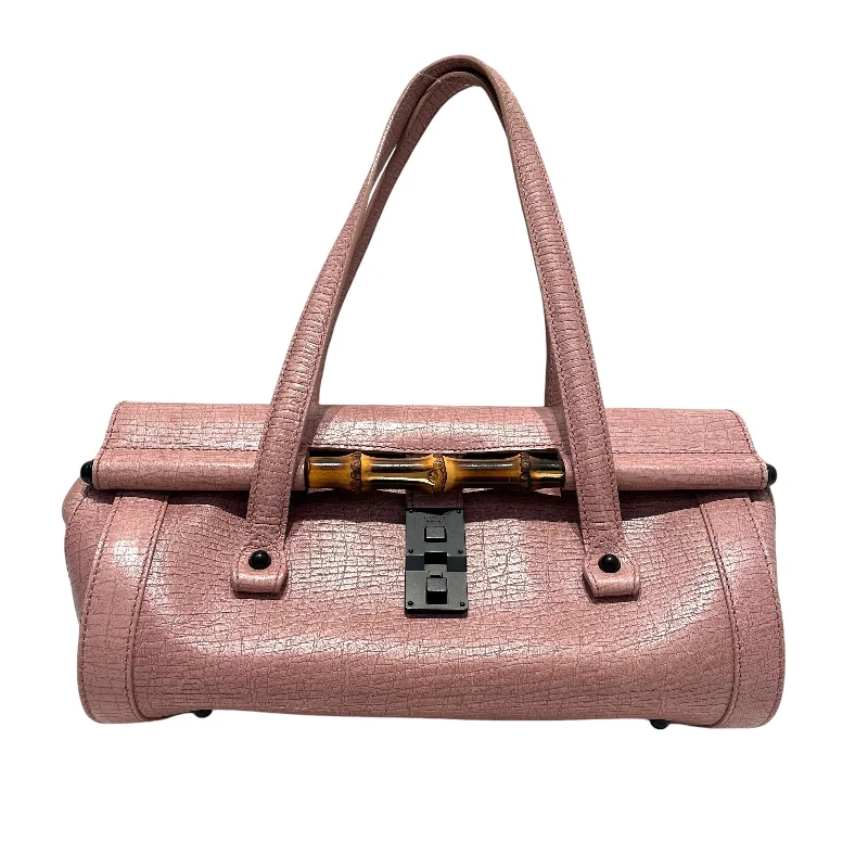 Flash Sale GUCCI/Hand Bag/PNK/MEDIUM BAMBOO BULLET BAG