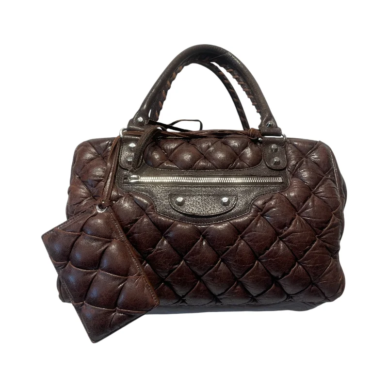 Glamorous Fashion Offers BALENCIAGA/Hand Bag/Leather/BRW/MOTOCROSS METALASSE