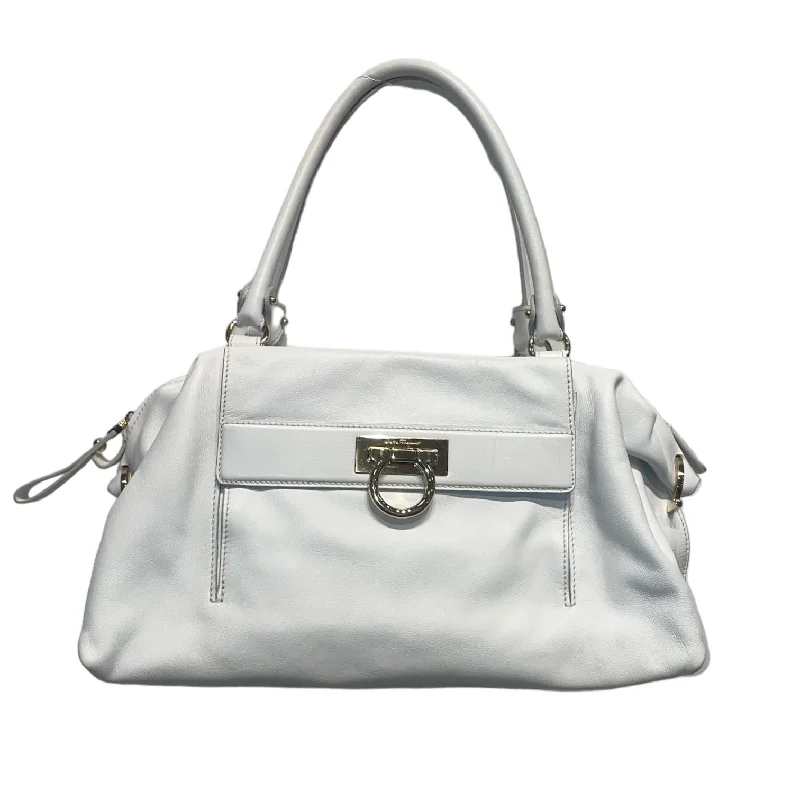 Huge Discounts This Week Salvatore Ferragamo/Hand Bag/Leather/WHT/