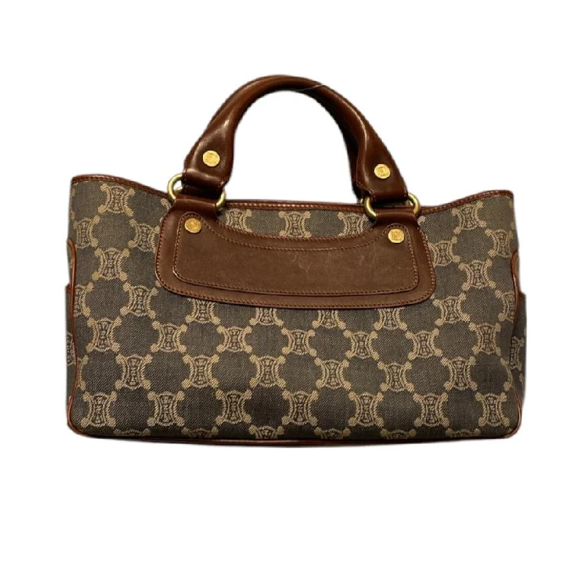 Massive Savings CELINE/Hand Bag/M/Monogram/NVY/MACADAM DENIM BAG