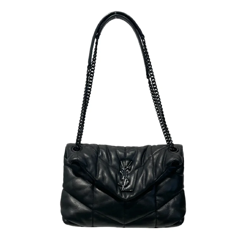 Flash Sale SAINT LAURENT/Hand Bag/Leather/BLK/Puffer shape, blk hardware