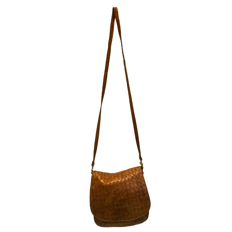 Style Without Limits BOTTEGA VENETA/Cross Body Bag/Leather/BRW/GLD METALWARE/SMALL SQUARE