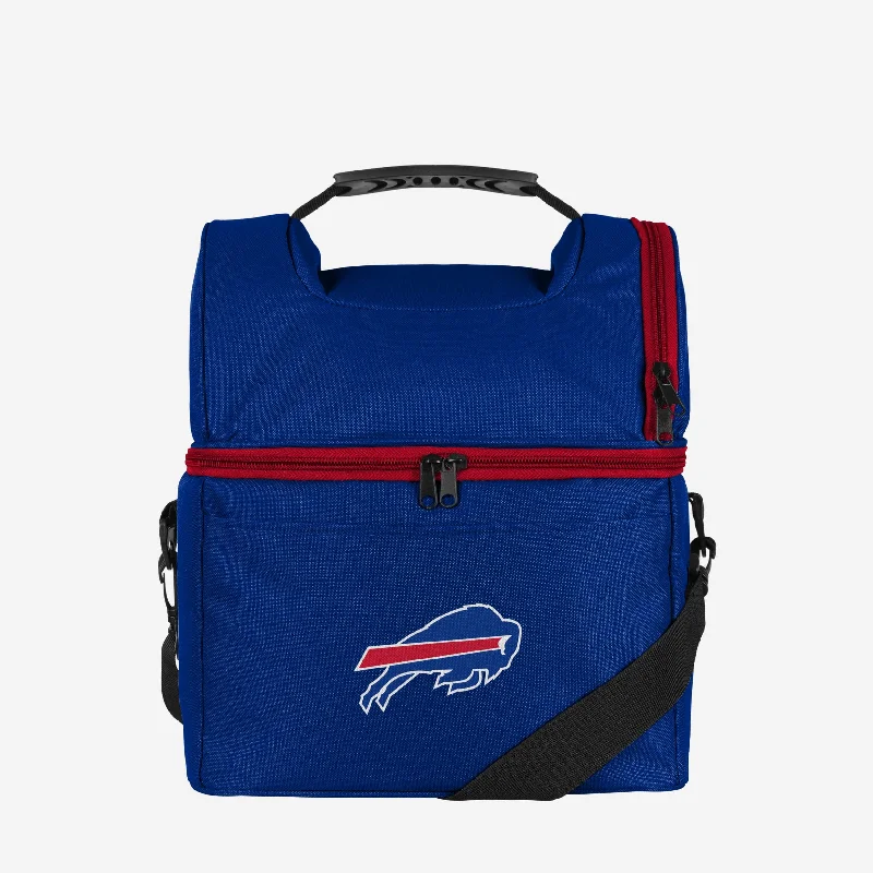 Contemporary Casual Deals Buffalo Bills Solid Double Compartment Cooler