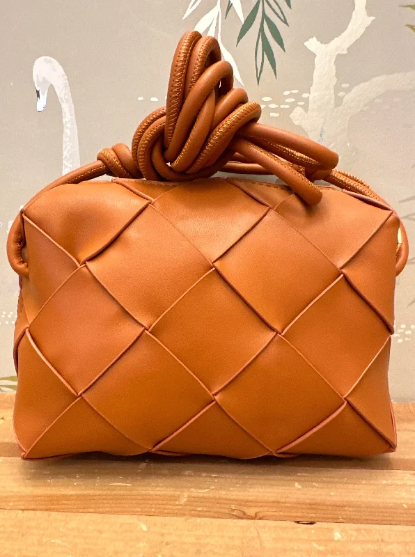 Spacious And Discounted Bags Cindy Woven Bag Tan