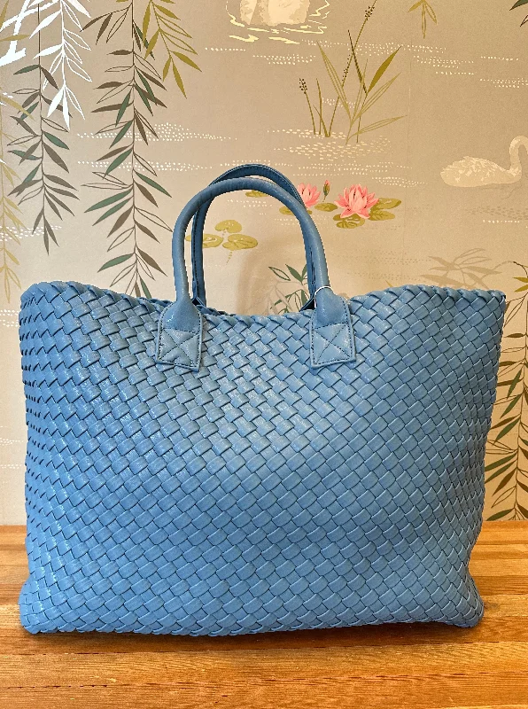 Eco-Friendly Bags With Promotions Denim Woven Bag Large