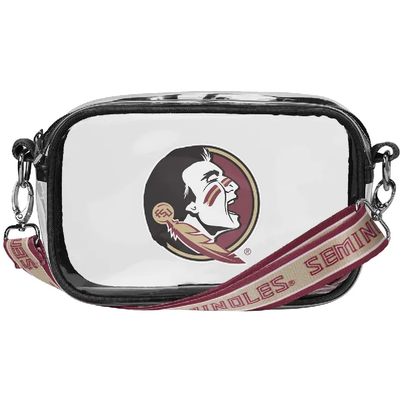 Classic Elegance Sales Seminole Logo/Seminoles Strap Clear Stadium Bag