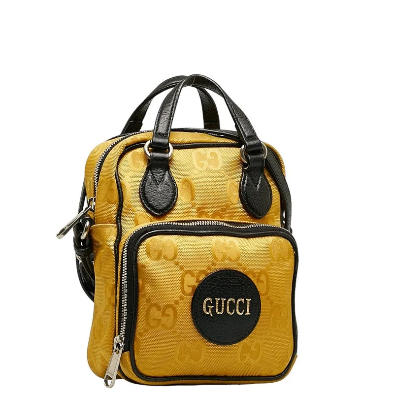 Clearance-Priced Bags Gucci 2WAY 625850 Yellow Black Nylon Leather  Gucci