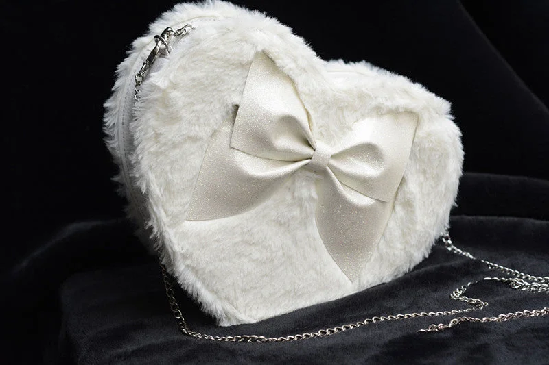 Absurdly Cheap Sale Loris~Kawaii Lolita Plush Heart Bag
