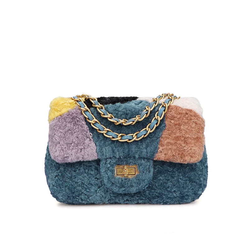 Vintage Style Deals Lambskin chain bag
