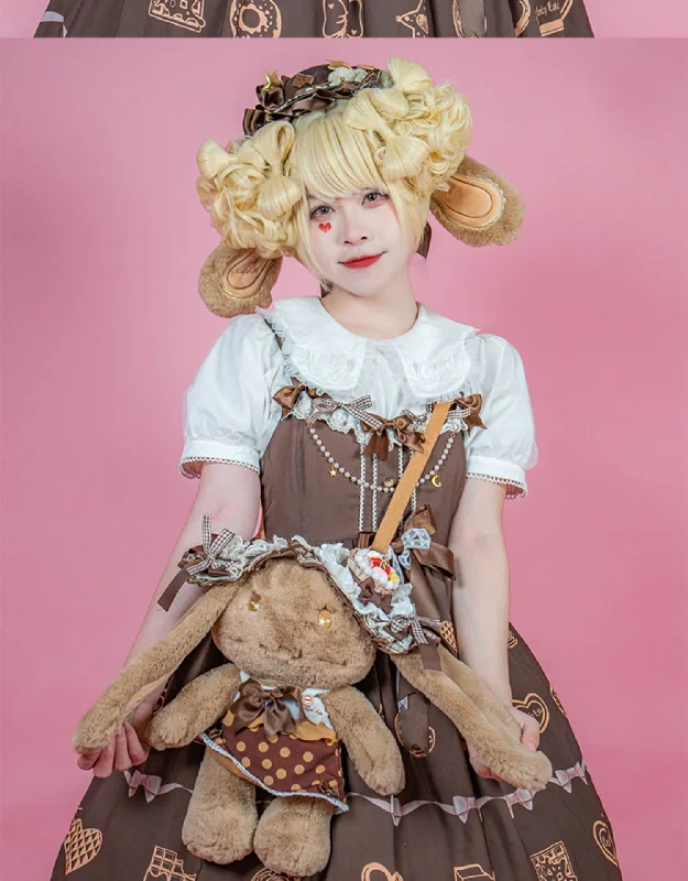 Contemporary Casual Deals LovelyLota~KOKO Chocolate Rabbit~Furry Bunny Lolita Bag