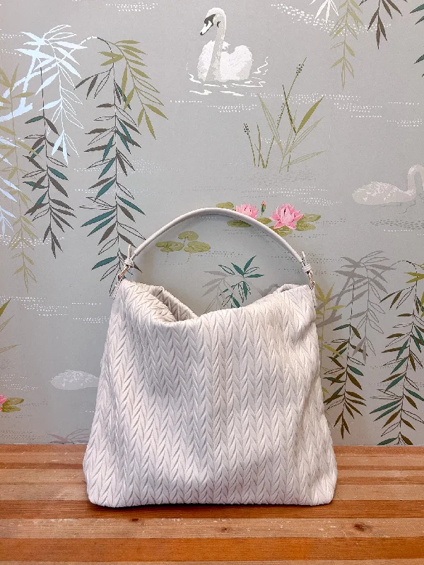Luxury Bags On Sale Marianne Textured Bag Oatmilk