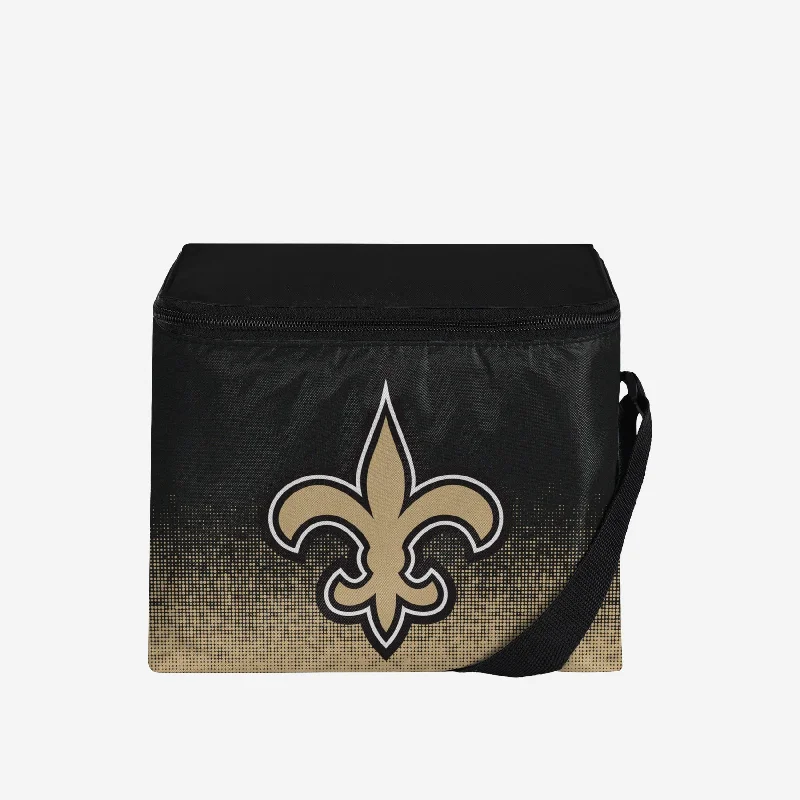 Unleash Your Trendy Side New Orleans Saints Big Logo Gradient 6 Pack Cooler