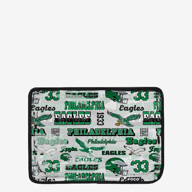 Style Breakthroughs Philadelphia Eagles Repeat Retro Print Clear Cosmetic Bag