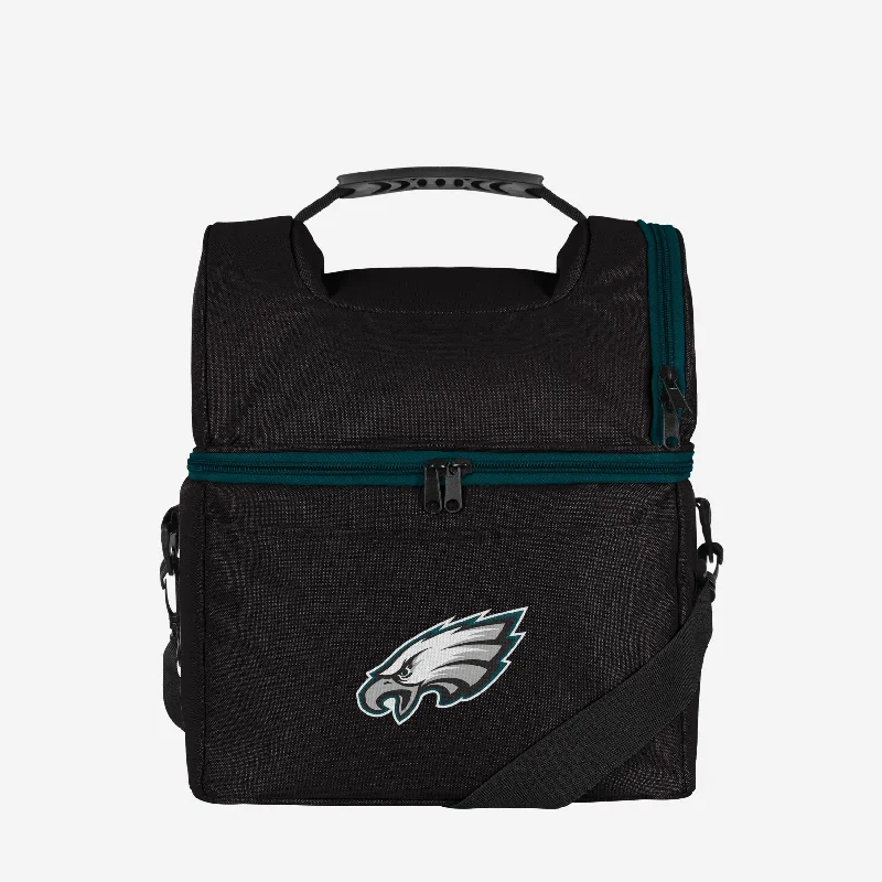 Top Brand Discounts Philadelphia Eagles Solid Double Compartment Cooler