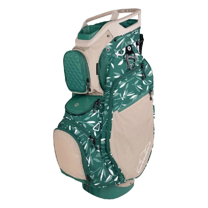 White/Taupe/Green Leaf